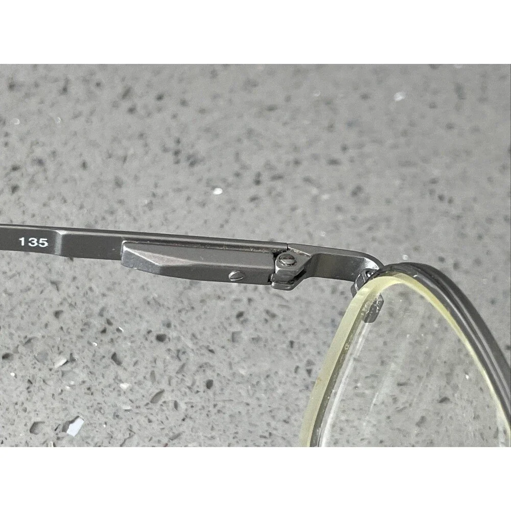 Marchon Leonard Natural Eyeglasses Frames ONLY 53-20-135 metal full rim aviator